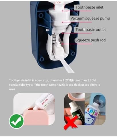 Bathroom Set with giggles - 2 Pc - Touchless Toothpaste Dispenser