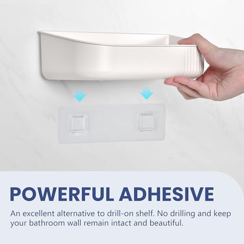 JOMOLA White Self-Adhesive Shower Caddy