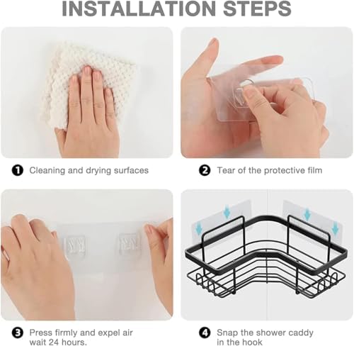 8-Piece shower caddy adhesive replacement