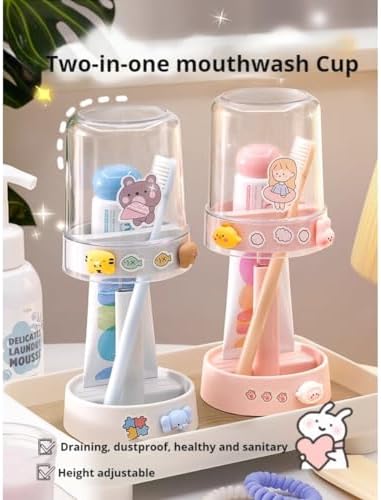 POMN Kids Toothbrush Holder with Cute Design for Kids
