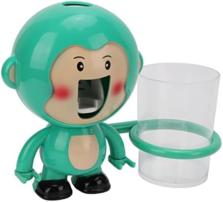 Cutesy Cartoon Monkey Toothbrush Holder Wall-Mounted for Kids