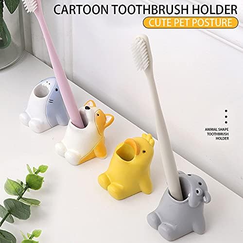 Cute Cartoon Toothbrush Holder for Kids Duck