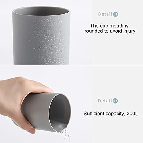 Bathroom Oral Care Essentials - Dishwasher Safe Oral Care Holder Travel-friendly 300ml Capacity