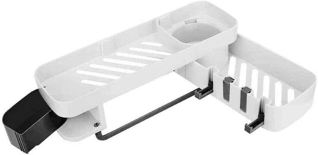 LKOP 2 Tier Plastic Shower Caddy Corner Shelf