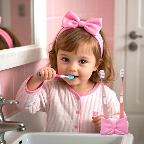 Cute Bowtie Holder Multifunctional Nightstand Organizer for Toothbrushes Pens