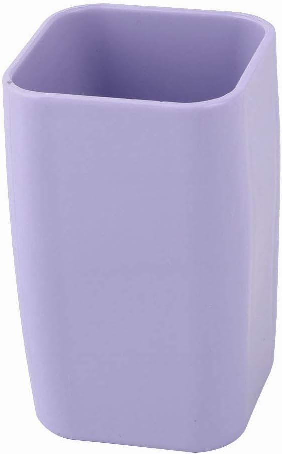 Uxcell Purple Toothbrush Cup 300ml Plastic