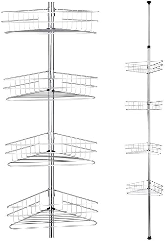 Low-Cost Drama4-Level Bathroom Shelving Rustproof Showers Corner Organizer