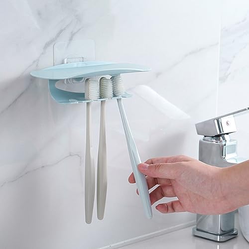 Compact Suction-Cup Toothbrush Holder