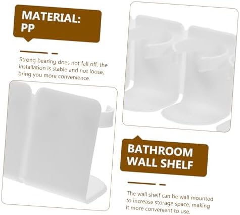 GLEAVI Wall Mounted Shower Organizer with Storage Capacity
