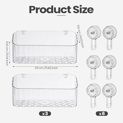 3-Pack Bath Toy Storage Holder