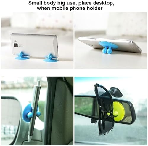 Wall Suction Cup Holder 2-Piece Blue
