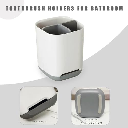3 Slot Toothbrush Organizer With Detachable Dividers