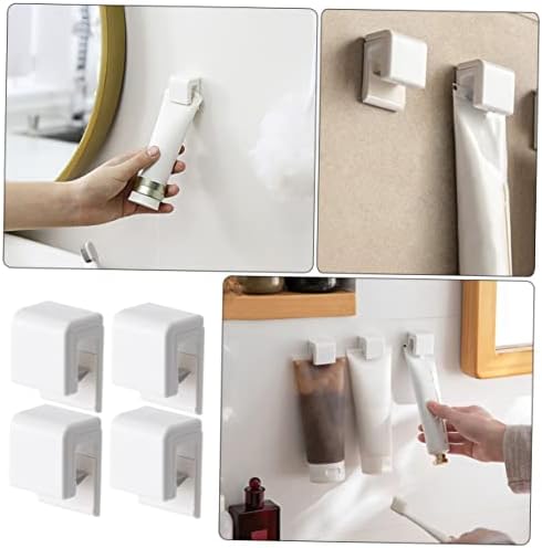 Luxshiny Wall-Mounted Toothpaste Holder Compact Space-Saving