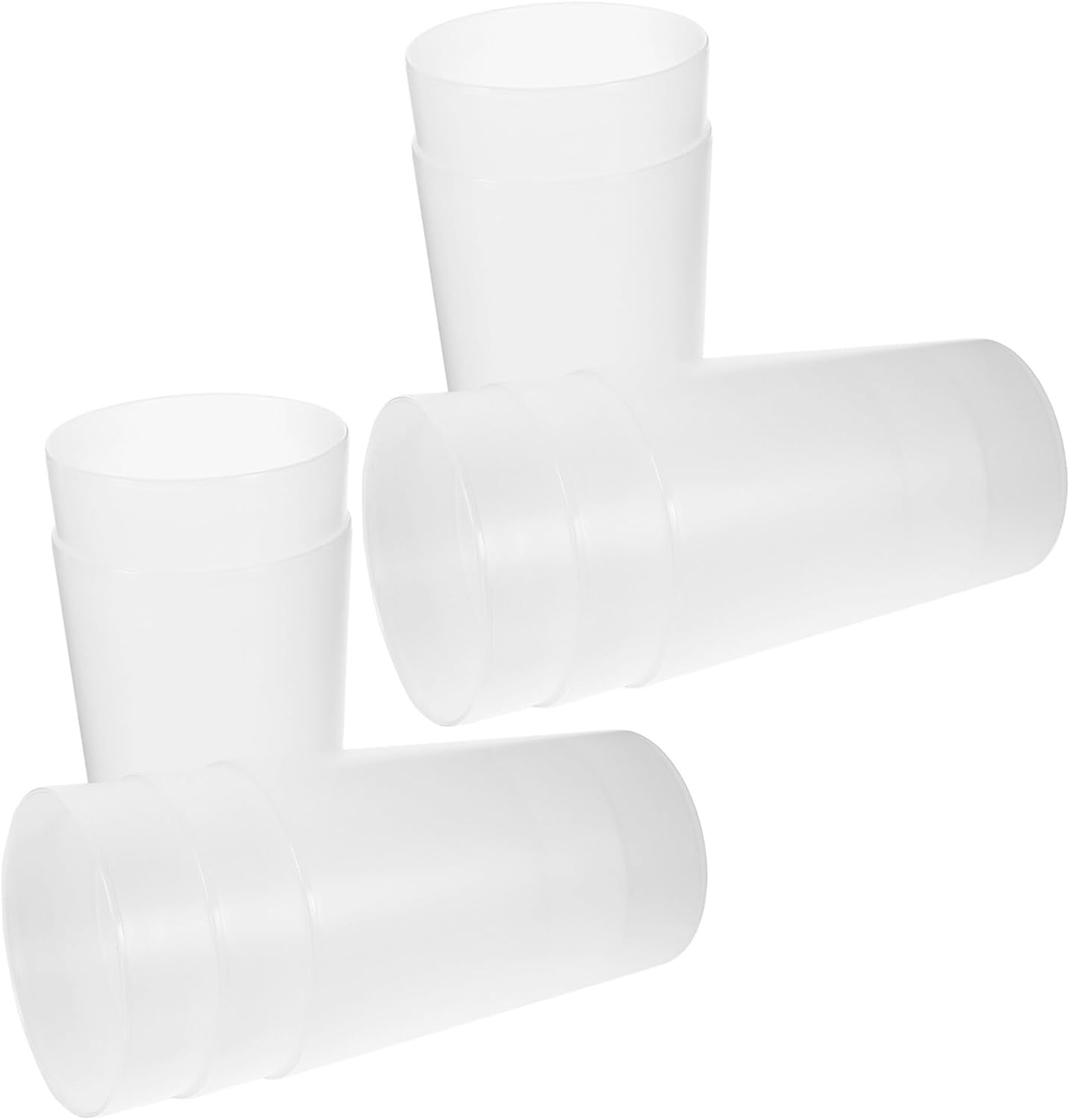 Kichvoe 10-Pack Transparent Toothbrush Cups