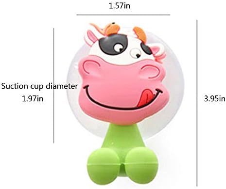 Funny Tool Wall Mounted Suction Cup Toothbrush Holder Set 5 Animals