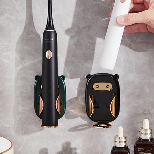 Electric Toothbrush Holder with Gravity Retracting Bracket