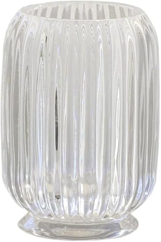Stylish Glass Toothbrush Holder for Small Spaces