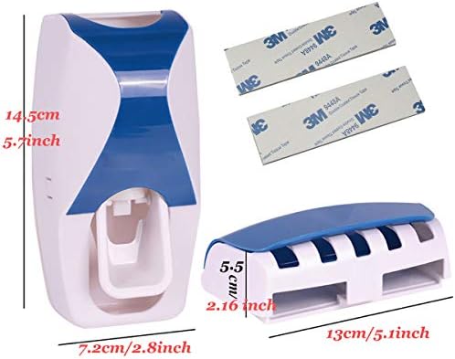 toothpaste dispenser and brush holder