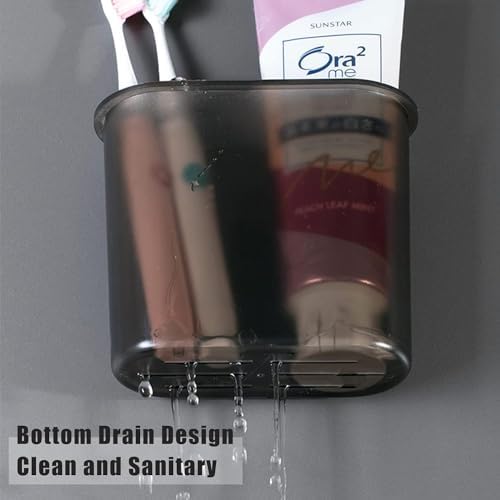 Kulusion Wall Mounted Toothbrush Holder No Drilling