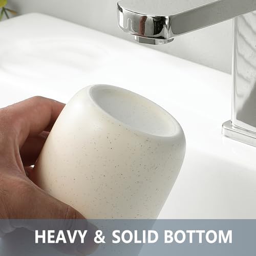 Ceramic Toothbrush Holder - Durable Eco-Friendly Bathroom Organizer