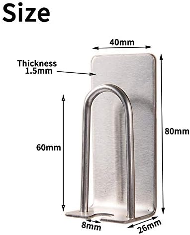 Reduce clutter 2Pack Stainless Steel Toothbrush Holder for Walls Counters