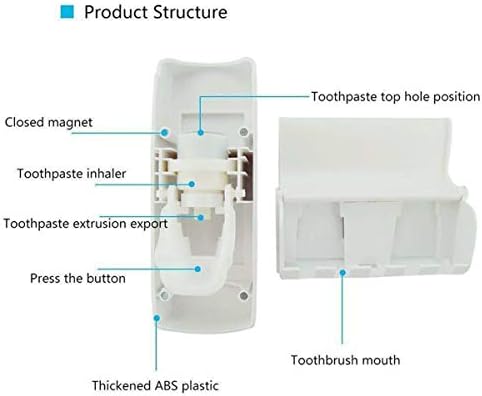 toothpaste dispenser and brush holder