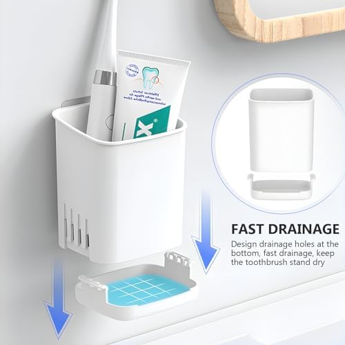 Sturdy Wall-Mounted Toothbrush Holder SIBRANT