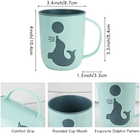 Unique Toothbrush Cup 4-Pack for Bathroom