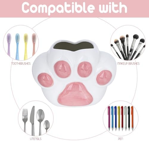 Cute Pink Toothbrush Holder