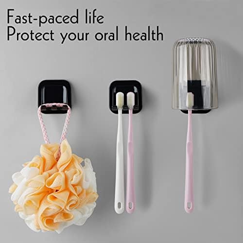 Efficient Space Utilization 2-in-1 Toothbrush and Gargle Cup Holder