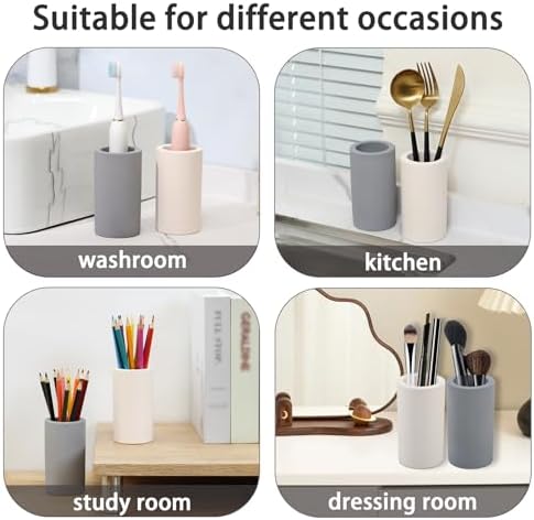 Coengwui Diatomite Toothbrush Holder Dark Grey 43