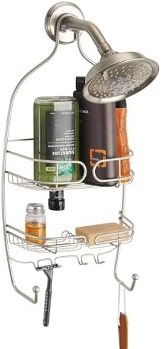 iDesign Hanging Shower Caddy with Shelves and Hooks