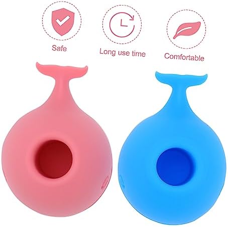 Alipis 2-Piece Blue Toothbrush Holder with Whales