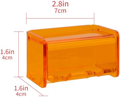 LUEXBOXToothbrush Holder Wall Mounted Storage Organizer Orange