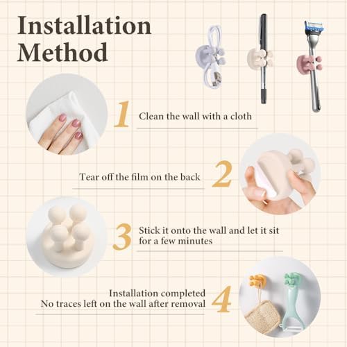 Versatile Silicone Holder for Toothbrush Razor with 2025 New Design