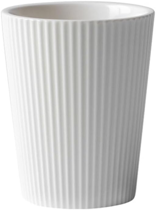 Stylish Bulk-Proof Vertical Stripe Toothbrush Cup Perfect for Morning Coffee