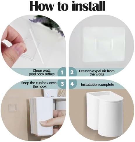 Perfect Space-Saving 3-Piece Magnetic Wall-Mounted Toothbrush Holder