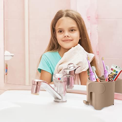 RyanLemon Elephant Toothbrush Holder for Toddlers