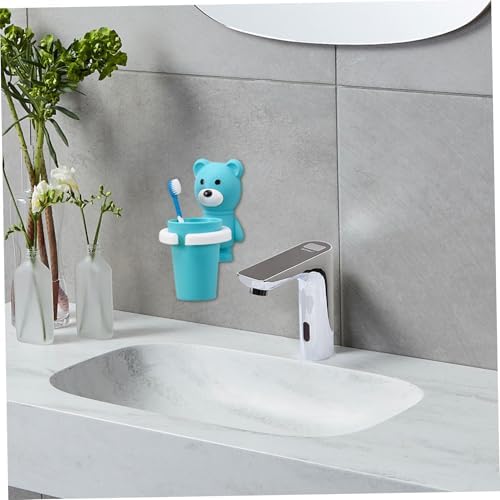 Cute Bear Toothbrush Holder Set for Kids