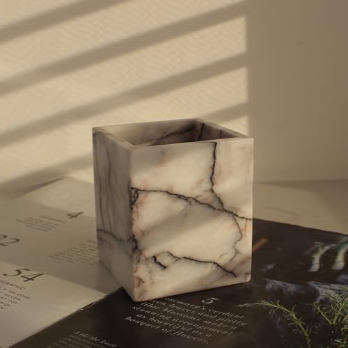 Elegant Natural Marble Toothbrush Holder for Your Bathroom
