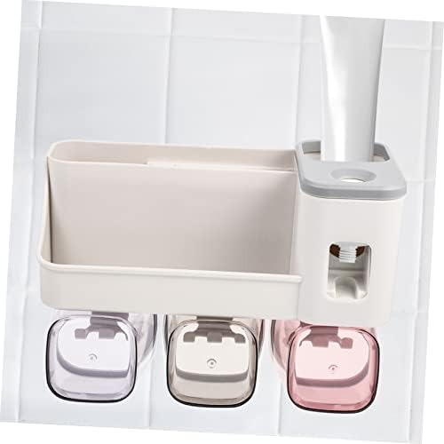 ABOOFAN Toothbrush Holder Bathroom Storage Shelf 238X18CM Light Grey