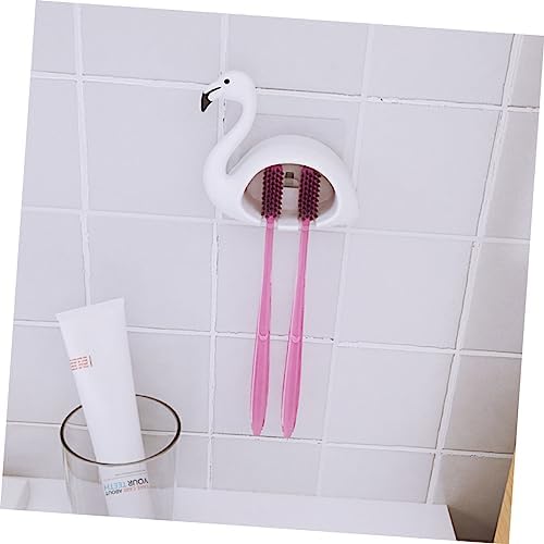 Garneck Wall Toothbrush Holder Flamingo Design