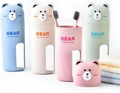 Travel Toothbrush Holder Set with Wash Cup and Storage Box