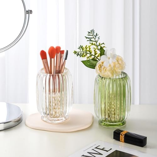 Stylish Glass Toothbrush Holder for Small Spaces