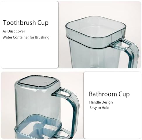 Premium Toothbrush Holder with Cup Divider