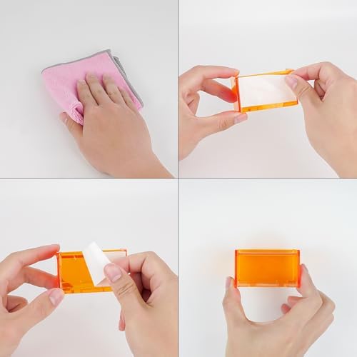 LUEXBOXToothbrush Holder Wall Mounted Storage Organizer Orange