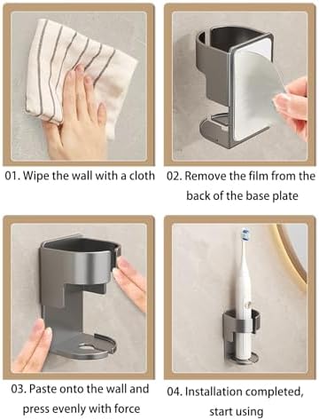 Ozeau Electric Toothbrush Holder Delicate for 37mm Toothbrushes Easy to Install