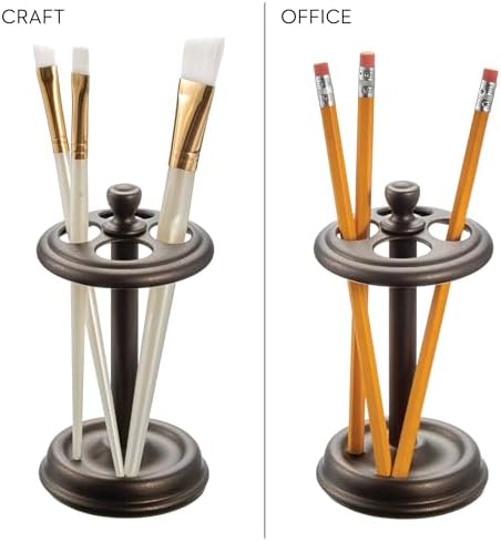 iDesign York Black Toothbrush Holders Set of 2