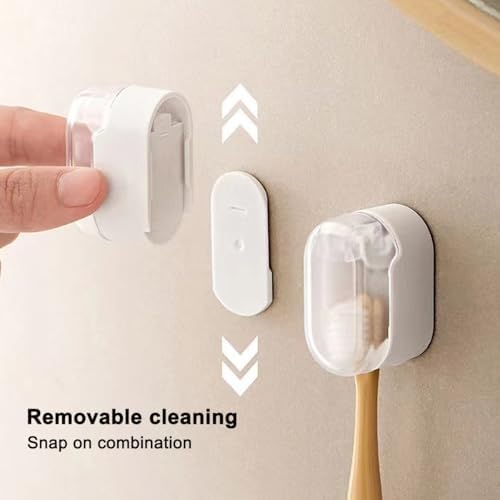 Safe Space-Saving Wall-Mounted Toothbrush Organizer
