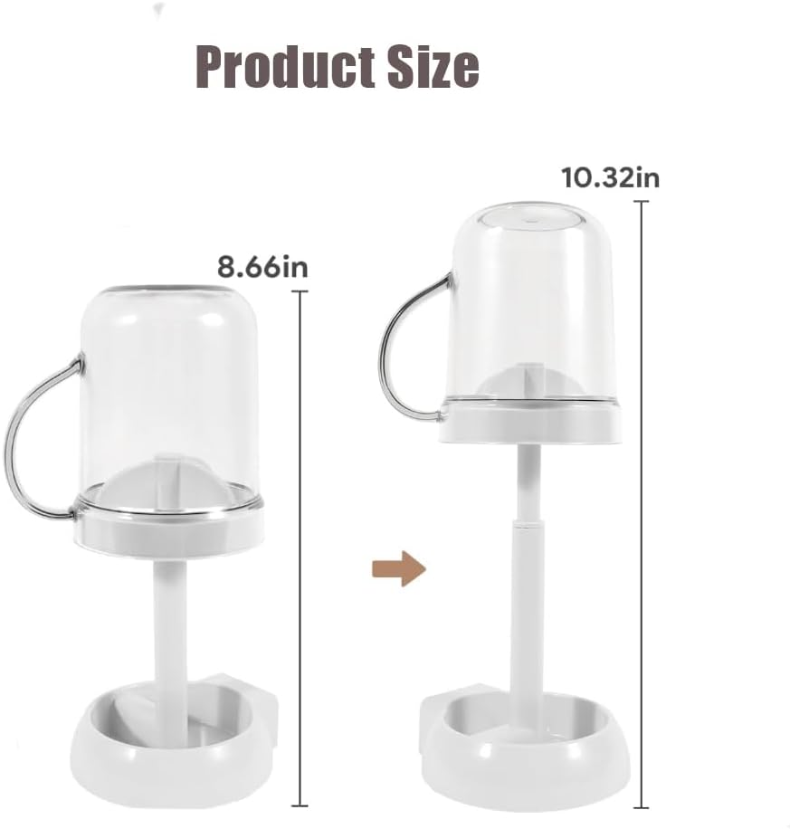 Iosjeude Toothbrush Holder with Cover 3 Slots Electric
